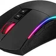 Havit Mouse Gamer MS1001S RGB Programável Macro, 7 Botões, 800-1600-2400-3200-4800-8000 DPI, USB, Design Ergonômico, Antiderrapante