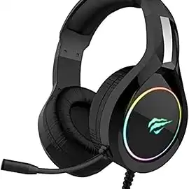 Havit Headphone Fone de Ouvido H2232d, Gamer, Iluminação RGB, com Microfone, Falante de 50mm, Conector 3.5mm, HAVIT, HV-H2232d, Cabo USB para Iluminação