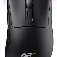 Havit Mouse Gamer Tri-Mode MS966SE Black, Sem Fio e Com Fio, USB, Bluetooth, Wireless 2.4GHz, RGB, 7 Botões, 800-1600-2400-3200-600-10000 DPI, Preto