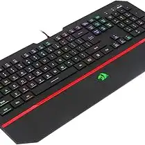 Teclado Gamer Membrana Redragon Karura 2 RGB ABNT2 Preto - K502RGB, UNICO