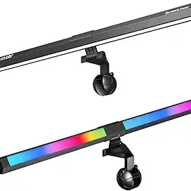 Quntis RGB Barra de Luz para Monitor Gamer com Luz de Fundo RGB e 15 Modos de Iluminação, Brilho Ajustável e 3 Temperaturas de Cor, CRI Ra95, para Home Office, Gaming e Proteção Ocular