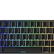 Teclado Mecânico Gamer Magnético Akko x Monsgeek Fun60 Pro SP Preto 8k Switch Akko Glare Linear AKKO01-00005-BLK