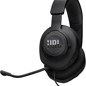 JBL, Fone de Ouvido Com Fio, Quantum 100M2, Headset Gamer, Over Ear, Microfone Removível - Preto