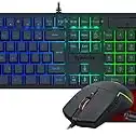 Kit Gamer Redragon Gaming Essentials S166 RGB 4-em-1 Teclado Membrana, Mouse, Mousepad e Headset