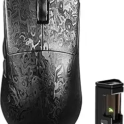 Mouse Gamer Sem Fio ATTACK SHARK R11 ULTRA de Fibra de Carbono, 8000Hz, 49g SUPERLEVE, 42000DPI, Sensor PAW3950MAX, Chip Nordic 52840, Revestimento Nano-Metal Ice, 20000 FPS, Mouse com BT/2.4G/USB-C