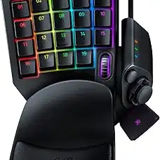 Teclado para jogos Tartarus v2: Teclas de membrana mecânica Razer | Iluminação Chroma RGB personalizável, Preto clássico