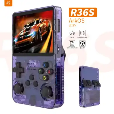 Console de Videogame Portátil R36S Pro Tela IPS 3.5 Polegadas