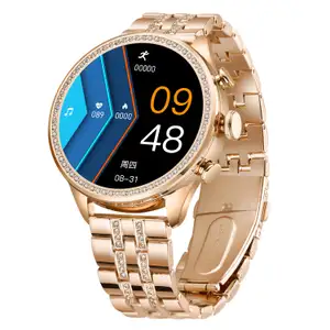 Smartwatch Feminino GEN 9 Luxo com Monitoramento de Saúde e Chamadas BT