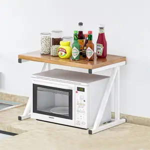 Organizador Prateleira Multiuso em Metal para Cozinha e Micro-ondas