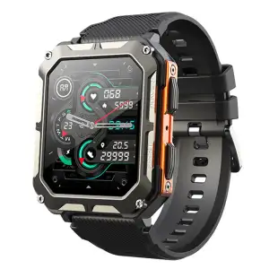 Smartwatch Outdoor SENBONO C20PRO Unissex Tela OLED HD de 1.83'' Chamada por Discagem Monitor de Frequência Cardíaca Oxigênio...
