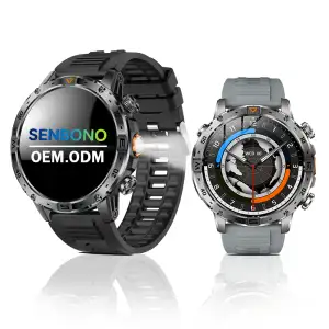 SENBONO Smartwatch Masculino Profissional para Esportes ao Ar Livre AK91 com Tela de 1.7 Polegadas, Monitor de Atividade...