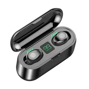Mais barato F9 TWS V5.0 Touch Control fone de ouvido sem fio com Display Digital Power Bank Função Headset