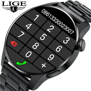 Relógio Inteligente LIGE BW0256 (2 Pulseiras) para Homens e Mulheres, Compatível com iPhone, Samsung e Android, Monitor de...