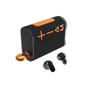 Fones de Ouvido Sem Fio Hi-Fi Estéreo Confortáveis Tipo C TWS com Alto-falante Bluetooth 2 em 1