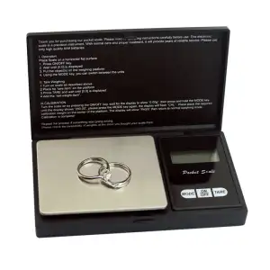 Balança Eletrônica Digital Portátil de Alta Precisão com Display LED LCD para Joias, Ouro, Medicamentos e Pesagem em Gramas