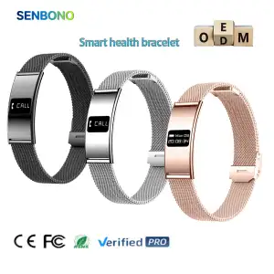 Smartwatch B8: Monitor de Frequência Cardíaca e Pressão Arterial, Bateria de 5-10 Dias, Pedômetro, À Prova D'água, Compatível...