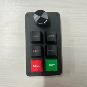 Mini Teclado Mecânico Macro Programável com Botão Giratório Knob Atalhos