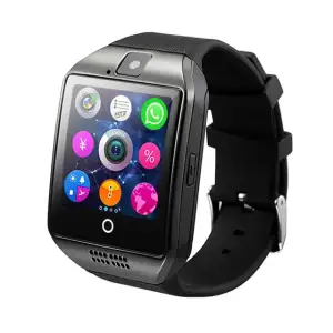 Smartwatch sem fio q18, cartão sim tf, rastreador de atividade fitness, relógio esportivo para android e ios