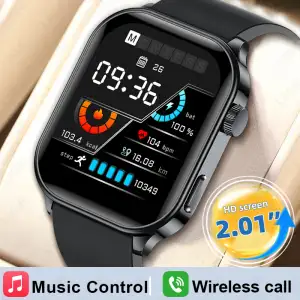 Relógio Inteligente LIGE BW0901 SDK para Homens e Mulheres, Monitor de Fitness de 2.01 Polegadas, Atende Chamadas, Monitora...