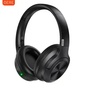 QERE E80 ANC Cancelamento de Ruído Ativo Redução de Ruído TWS Blue Tooth Fone De Ouvido Sem Fio Esporte Gaming Fones De Ouvido