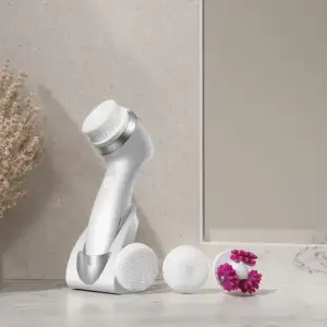 Dispositivo Profissional de Limpeza Facial Sem Fio Escova Facial Higienica Sem Fio para Limpeza Profunda e Massagem