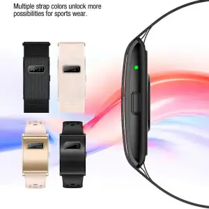 Pulseira Inteligente Masculina com Tela Digital, à Prova d'Água, Monitor de Pressão Arterial, Sono, HRV, Relatório de Saúde...