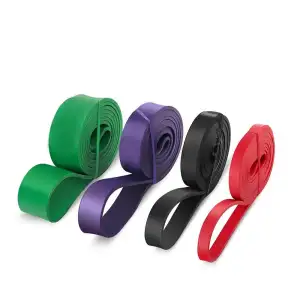 Faixa de Resistência de Látex Durável para Exercícios de Yoga e Fitness em Casa, Ecológica, com Logotipo Personalizado