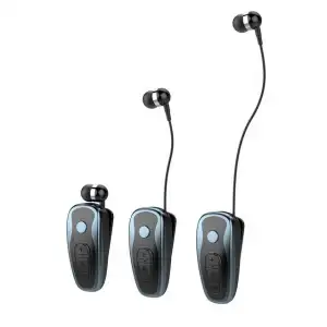 Fone de ouvido esportivo sem fio q7, headset com clipes de gola intra-auricular e sem fio, para drivers